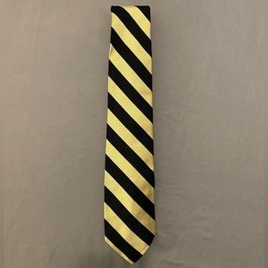 Pietro Di Como Men’s Black and Silver 100% Silk Tie